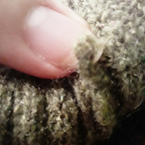 Nubby Mockneck Sheer Green Top - Picture 8 of 8